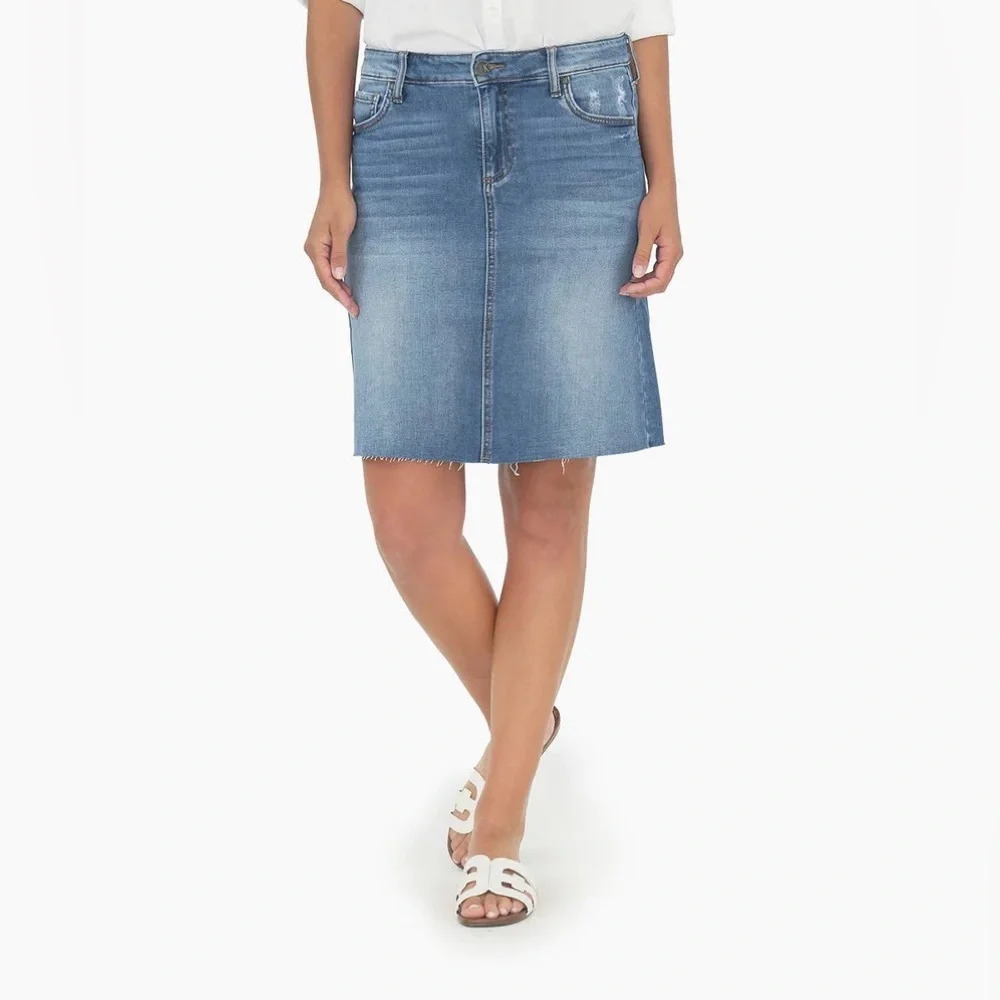 Kut From The Kloth Melinda Skirt (Explorative Wash)